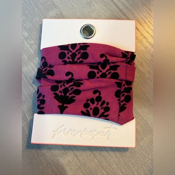Free People Movement Rumble Hair Tie Sugar Plum Echo Pink Scrunchie NWT - Picture 5 of 7